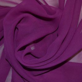 Grape Purple Satin Fabric, 100% Polyester