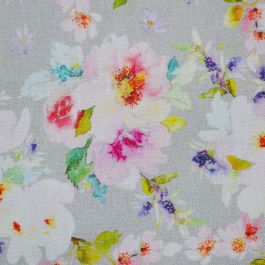 Silver Roses Cotton Print Fabric (CC205) | Cotton Print Fabric | Calico ...