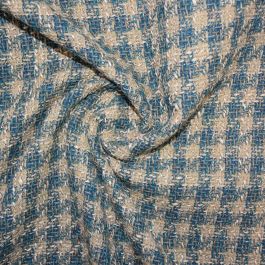 Teal tweed sale fabric