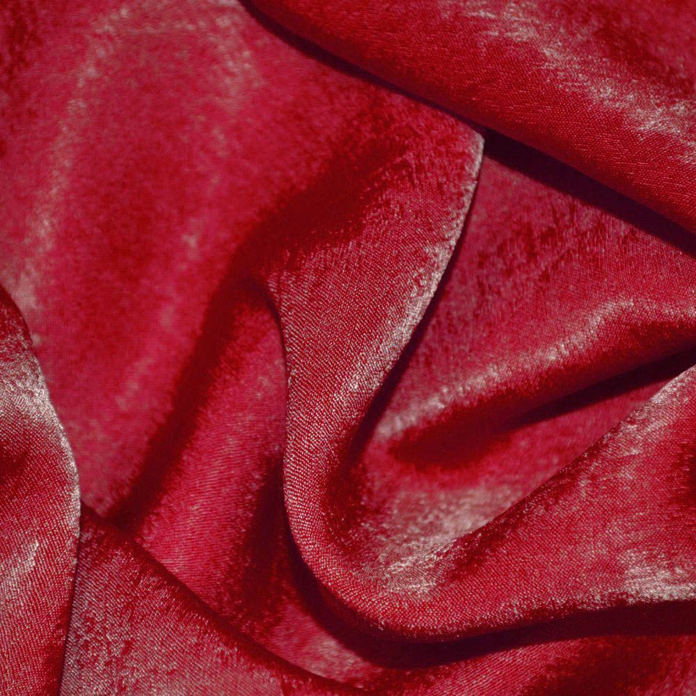 Silk velvet fabric - hotsell Red