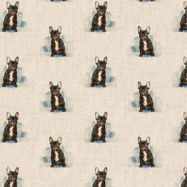 French bulldog fabric best sale