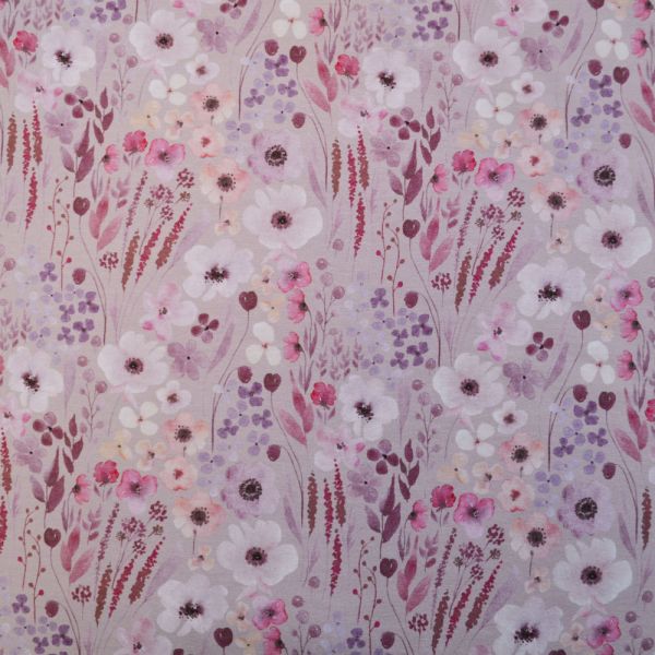 Soft Old Rose Aquarel Digital Jersey Fabric | Calico Laine