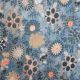 Blue Digital Viscose Printed Fabric (JLV0074)