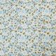 Blue Summer Flowers Polycotton Fabric