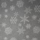 Grey/Silver Glitter Snowflake Christmas Fabric JLX0229