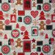 Ivory Cotton Christmas Fabric P376