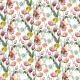 Ivory Floral Cotton Poplin Fabric (CPW0005)