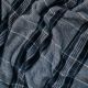 Navy Checks Fleece Fabric FC0036