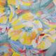 Painted Flower Viscose Printed Fabric (6007/1203)