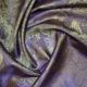 Purple/Yellow Jacquard Lining Fabric Crinkled