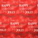 Red Jolly Cotton Christmas Fabric P384