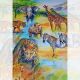 Wild Animals Cotton Print Fabric Panel